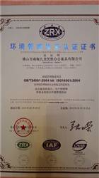 ISO14001环境管理体系证书